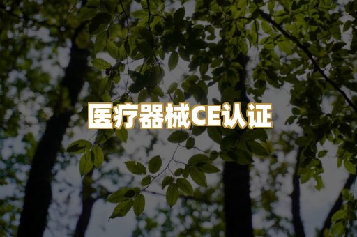 医疗器械CE认证
