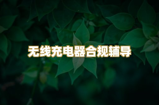 无线充电器合规辅导